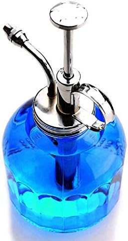 Plant Mister- Blue Color Glass Bottle & Brass Sprayer (Chrome) - Image 6
