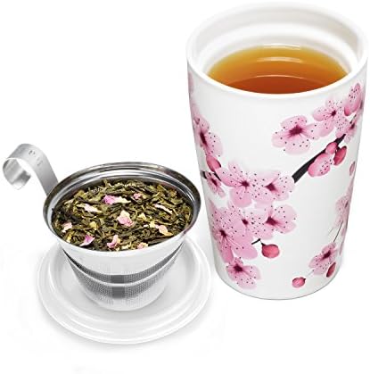 Tea Forte Double-Walled Ceramic Kati Cup, Hanami, 12 oz - Image 3