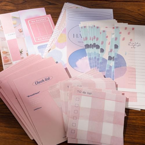 JOYCHOIC 348 Pcs Pink Scrapbook Supplies Kit, Dessert Junk Journal, Scrapbooking and Journaling Materials, Large Aesthetic Collection for Women, Stationery Arts Craft, Adults Daily - Image 5