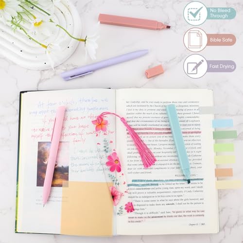 26Pcs Bible Study Supplies Journal Kit, Aesthetic Pastel Highlights Pens - Image 7