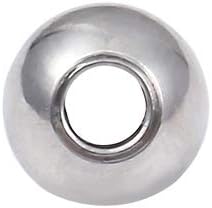 Stainless Steel Spacer Beads 3x2.5mm Round Loose Charm Caps Beads for DIY Jewelry Making 100pcs with 1mm Hole