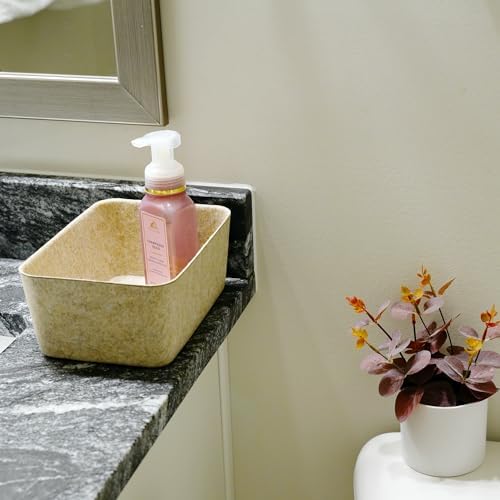 Welaxy Felt deep Storage Bin lidded Desk Drawer Organizer Caddy Oatmeal - Image 3