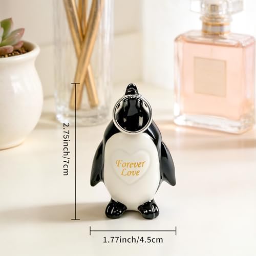 Gifts for Him Her Boyfriend Girlfriend, To My Love Handmade Ceramic Mini Penguin Anniversary Birthday Gifts for Women Men, Romantic Valentines Forever Lover Gifts for Wife Husband Couples Cute Decor - Image 2