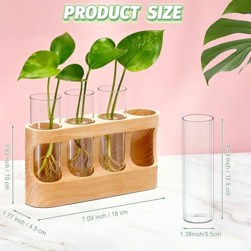 Plant Propagation Station with Wood Stand, 3-Mode 9-Level Adjustable Lights - Image 2