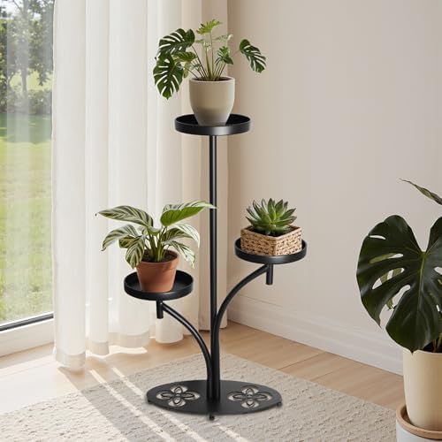 3 Tier Metal Plant Stand Indoor, for Patio, Living Room, Bedroom by plantstand