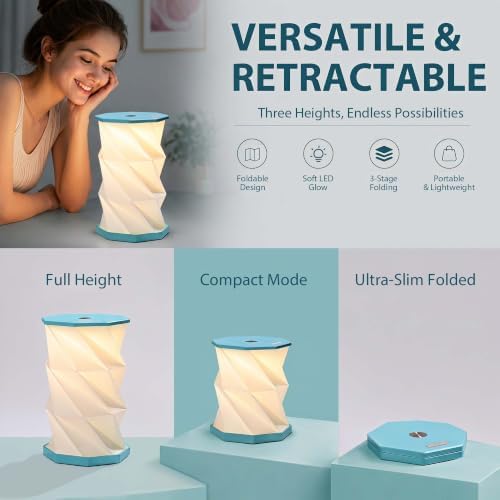 Portable Foldable Table Lamp, Japanese Gift, Paper Lantern Lights - Image 3