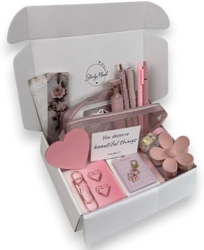 Premium Aesthetic Stationery Gift Set – 22PCS Journal Box (Blush Pink) by Unknown