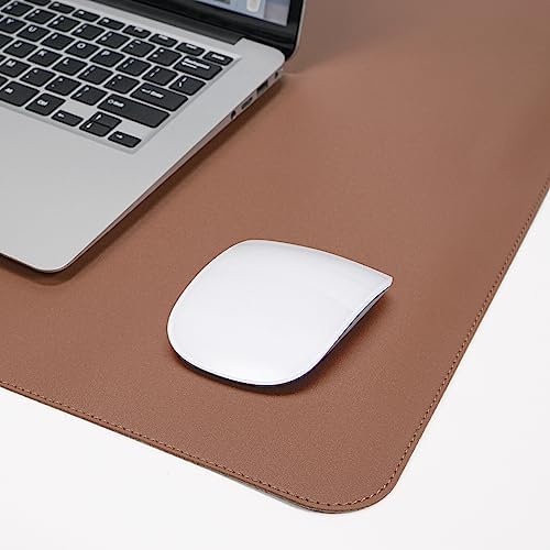 AFIING Cork Desk Mat 47" x 23.6", Dual-Sided Natural Cork & PU Leather Desk Pad, Non-Slip Waterproof Large Mouse Pad for Office, Home & Gaming (Brown) - Image 4