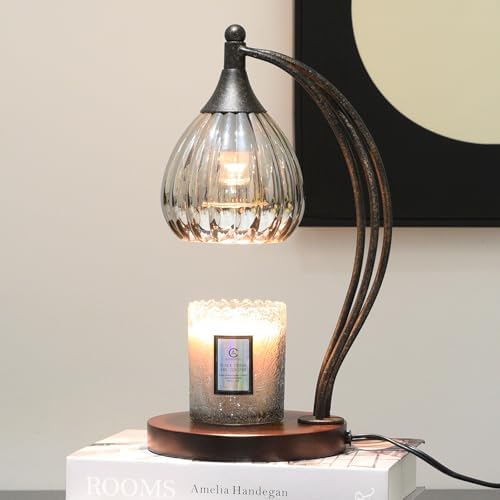 Candle Warmer Lamp with Timer Dimmer - Electric Candle Lamp for Jar Candles with 2 Bulbs - Candle Warmer Light for Scented Wax Valentines Day Gifts New Home Decor for Women Mirror Silver - Image 5