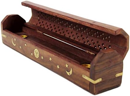 COTTON CRAFT Sheesham Wood Incense Burner Holder - Set of 2 Incense Burners - Image 6