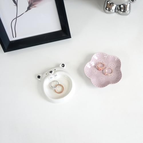 Cute Bear Ring Dish Jewelry Tray for Teen Girls Gifts - Image 3