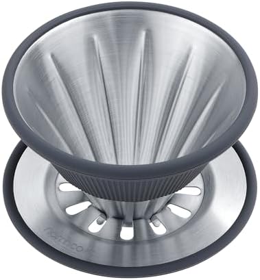Normcore 2-in-1 Pour Over Filter Dripper, Single Cup Travel Coffee Dripper, Reusable Metal Filter Brewer for Cone or Flat Paper Filters, 304 Stainless Steel, Silver - Image 5