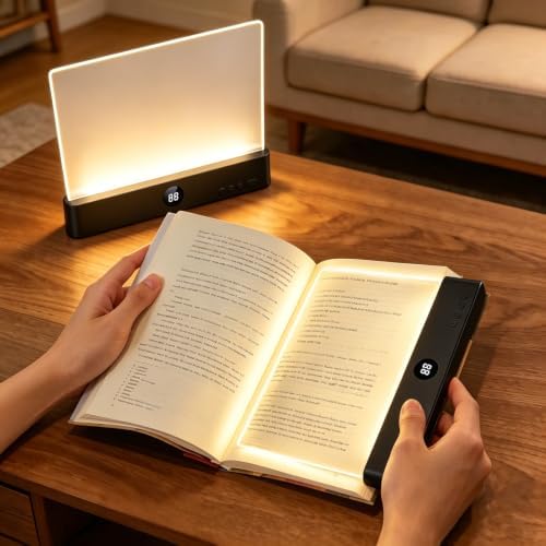 Choudao LED Book Light & Night Light 2 in 1,Dimmable Flat Reading Light by ChoudaoTech