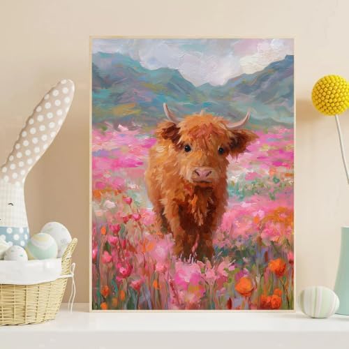 Highland Cow Diamond Art Kits for Adults, Diamond Painting Kits for Adults - Image 2