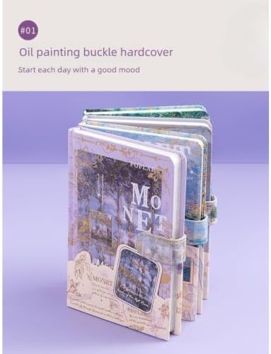 Journaling Set, Complete Diary Notebook Kit with Journal Stickers Washi Tape Pens & Accessories, DIY Scrapbooking Stationery Supplies for School Travel (Lavender) - Image 2