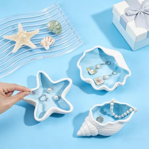 3PCS Ceramic Jewelry Tray Trinket Dish For Jewelry Storage - Image 3
