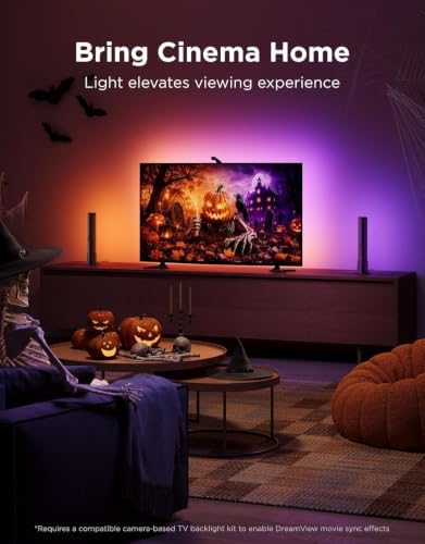 Govee Smart Light Bar, RGBICWW TV Lights for Living Room, Gaming, Black - Image 3