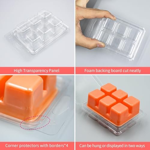 Thickened Wax Melt Molds Containers Clamshells for Wax Melts - Image 4