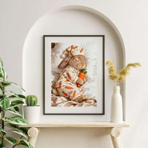 Cute Rabbit Diamond Art Kits For Adults,Diamond Painting Kits for Beginners - Image 2