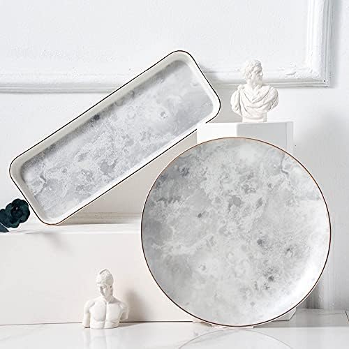 CHOOLD Chic Ceramic Marble Dessert Plate Cake Plate Jewelry Dish Ring Dish Cosmetics Organizer Fruit Dish Home Decor Wedding Decor - Image 5