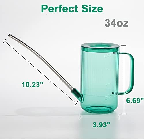 Indoor Plant Watering Can(34oz), Watering Can for Indoor Plants, Flowers, Succulents, with Plant Mister Spray Bottle(10oz) - Image 5