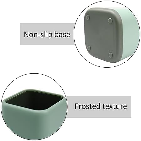 ZUFECY Pencil Holder, Pen Cup Makeup Brush Holder, Desktop Organizer Storage Case Scandinavian Design Stationery for School Home Office Supplies (Green) - Image 3
