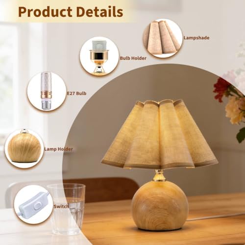 Small Vintage Lamp Mini Cute Table Lamps for Kitchen Counter Nightstand - Image 3