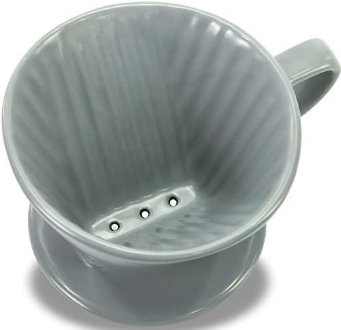 Pour Over Ceramic, Coffee Dripper Ceramic Coffee Maker,Grey - Image 3