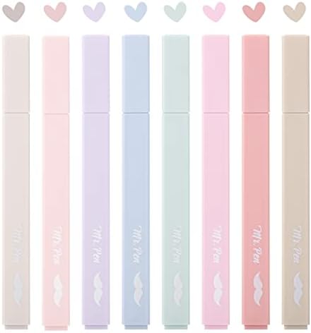 Mr. Pen- Aesthetic Highlighters No Bleed, 8 Pack, Muted Pastel Color | Chisel Tip, Cute Highlighters Assorted Colors for Journaling, Highlighting, Underlining, Fast Dry, Back to School Supplies - Image 6