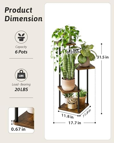 GENTINGBRO Corner Plant Stand Indoor Tall Plant Stand - Image 4