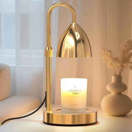 Candle Warmer Lamp with Timer Dimmable, Lamp Candle Warmer Birthday Gifts for Women, Black Adjustable Wax Melter Warmer for Jar Candles, House Warming Gift Home Decor by Unknown
