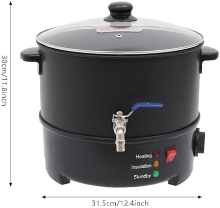 Wax Melter for Candle Making, 7.7 Liter Large Electric Wax Melting Pot Easy Pour Spout, Electric Non-Stick Candle Wax Melter Pot DIY Candle Making Kit w/ Adjustable Temperature for Candle Soap Cream - Image 6
