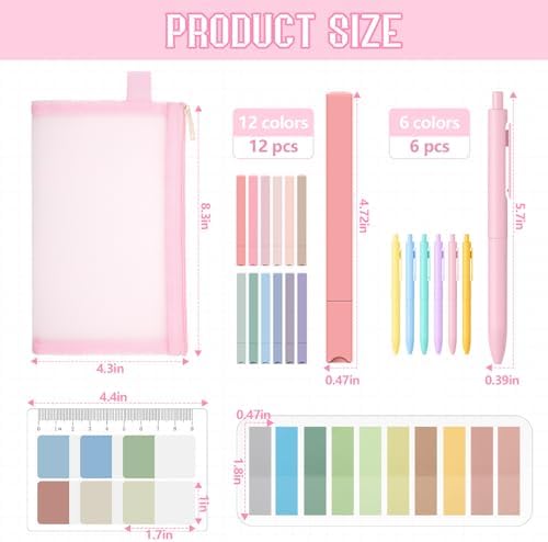 Book Annotation Kit, 24pcs Pastel Highlighters Set - Image 3