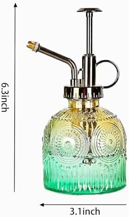 Glass Plant Mister Spray Bottle, 230ML Vintage Plant Spritzer, Succulent Watering Bottle Glass with Top Pump, Small Plants Sprayer Watering Can for Indoor Outdoor House - Image 7