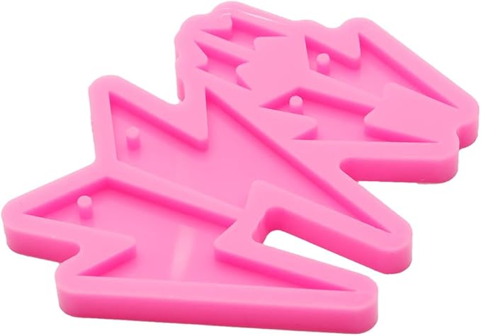 103Pcs Lightning Shape Resin Earring Mold Silicone Resin Jewelry Molds 3 Pair Epoxy Resin Casting Molds for Women Earring Crafts Including 100 Earring Accessories DIY Necklace Pendant