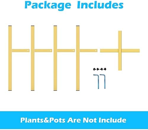 Plant Stand for 10"-16" Plant Pot Indoor Outdoor Corner, Adjustable Metal Heavy Duty for Large Pot (Golden 1 Pack) - Image 4