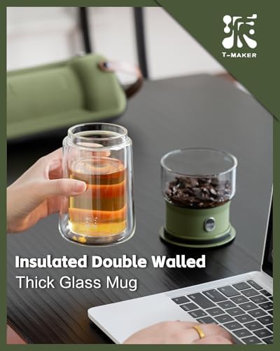 ZENS Modern Glass Infuser Teapot, Smart One Touch Tea Maker for Loose Tea - Image 6