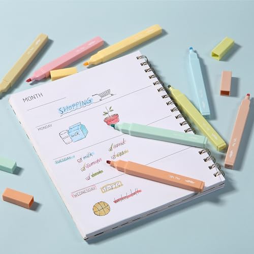 Mr. Pen- Aesthetic Highlighters No Bleed, 8 Pack, Assorted Colors | Chisel Tip, Cute Highlighters Assorted Colors for Journaling, Highlighting, Underlining, Fast Dry, Back to School Supplies - Image 7
