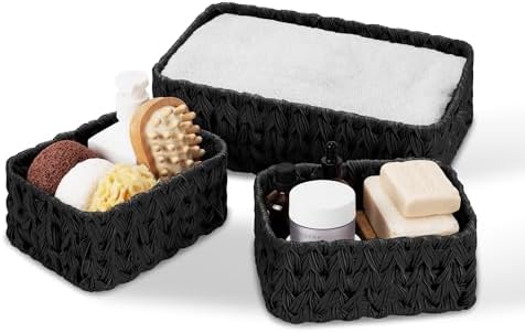 GRANNY SAYS Wicker Baskets for Shelves, Small Woven Baskets for Organizing by GRANNYSAYS