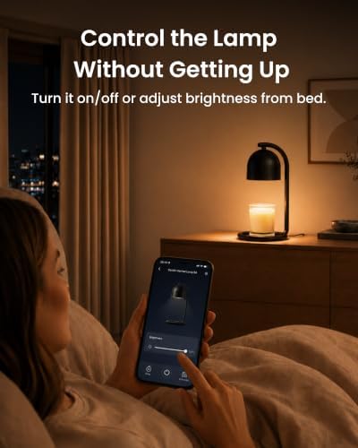 SwitchBot Smart Candle Warmer Lamp App & Voice Control, Flameless Wax Melter with Timer, Bulb x2, for Jar Candles, 1%-100% Dimmable, Matter for Apple Home & Alexa, Women Birthday Housewarming Gift - Image 2