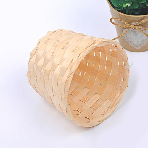 KALLORY 2pcs Woven Storage Basket Small Sundries Organizer for Tabletop Home Organization, Decorative Basket with Large Capacity, Multi-use Storage Bin for Household Use - Image 5