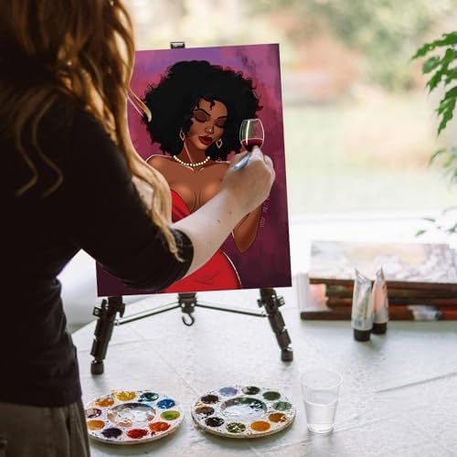 Ctosree 12 Pcs Pre Drawn Canvas for Painting,Charming Lady,11 x 14 Inch - Image 6