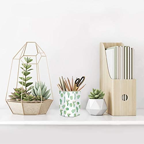 Cactus Pen Holder, Stand for Desk Pencil Cup for Girls Kids Durable Ceramic Desk Organizer Makeup Brush Holder for Office, Classroom, Home - Image 6