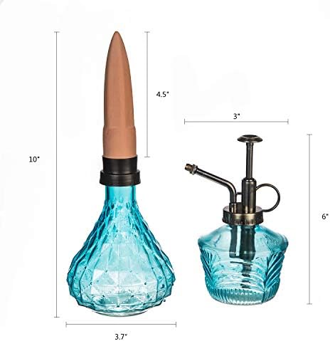 Topadorn Glass Plant Mister & Self Watering Globe Set, Indoor Plant Care Kit with Terracotta Watering Spike for Houseplants, Succulents & Plant Lovers - Image 5