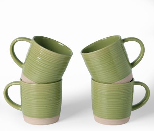 famiware Coffee Mugs Set of 4, 13 oz Mug Set, Ceramic Cup Set with Handle by Famiware