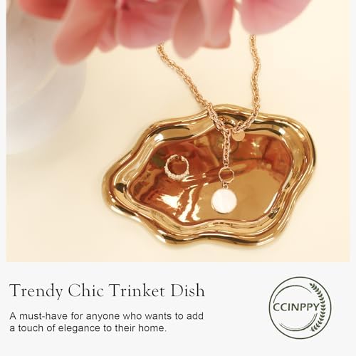 CCINPPY Ceramic Cloud Jewelry Tray Trinket Dish Key Bowl Nightstand Decor - Image 4