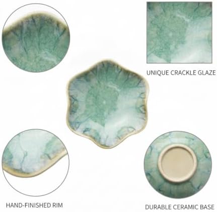 Ceramic Lotus Flower Dish for Jewelry Keys Coins, Decorative Catch-All Tray for Vanity Desk Shelf - Image 6