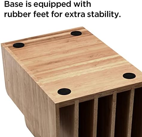 MobileVision Bamboo Multi Device Organizer for Smartphones, Tablets and Laptops, 5 Slots - Image 3