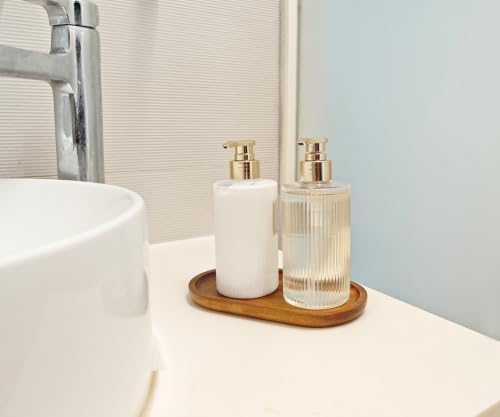Small Wooden Tray (7.5 x 4.1 inch) 3 Pack, Oval Mini Serving Tray - Image 4