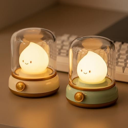 WANIDEA Night Light, Cute Night Light for Kids 2 Pack (Yellow and Green) by WANIDEA